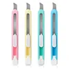 Deli Candy Color Mini Utility Kniv Photo Box Paper Cutter Office School Tools Tillbehör Konst och Hantverk