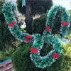 2m DIY Christmas Decorations Bar Tops Ribbon Christmas Home Decoration Garland Christmas Tree Ornaments White Dark Green Cane9148311