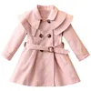 아이 재킷 가을 트렌치 아기 소녀 재킷 아기 자켓 코트 겨울 두건 겉옷 윈드 브레이커 어린이 옷 7 8 년 201104