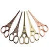 Roestvrijstalen retro Paris Tower Scissors 14cm Tower Scissors Handmade Thread Tea Bag Scissors