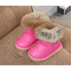 Kinderstiefel Echtpelz Winterschuhe Plüsch Warm Antirutsch Kleinkind Schwarz Hot Pink Weiß Mädchen Knöchelstiefel Schnee Günstig Neu 201128