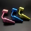 Kolorowe tęczy tytanowe paznokcie Golden Blue Pink Gr2 Titanium kopuły-mniej wiadra Banger Paznokcie 10mm 14mm 18mm 6 w 1 do szklanych bongs