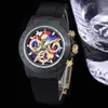 TW Automatic mechanical watch size 40x13 5 with 7750 movement sapphire glass mirror ceramic case ring disc fluororubber material s216V