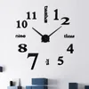 Hot New Quartz Relógios de Moda Relógios 3D Real Grande Relógio De Parede Rumado Etiqueta Espelho DIY DIY Moderno Design Design Decoração Y200407