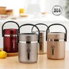 Lancheira isolada a vácuo de 12 horas Caixa de aço inoxidável Bento de estilo japonês de estilo escolar acampamento de alimentos portáteis Thermos T29410677