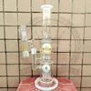 Högkvalitativ Bong Hookah Dubbelkaka Rosa Lila Heady Glas Vattenrör Glas Bongs