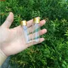 27 * 70mm 24pcs 25ml Glasflaskor Aluminiumskruv Guldkåpa Tomt Genomskinlig Klar Vätska Presentbehållare Önskar Flask Jarshigh Quality