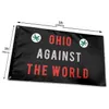 Ohio mot världen Flaggor Banners 3 'x 5'ft 100d Polyester Snabb leverans med två mässingsgrommets