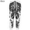 Mäns byxor HX 2021 Fashion Hip Hop Est Viking Tattoo 3d Print Män Kvinnor Casual Unisex Byxor Höst Sweatpants Drop 1