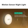 6 Diody LED PIR Sensor Night Light Light Auto On / Off Do Schowek Schody Szafa Szafa Bezprzewodowa USB Lampa ścienna