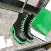 Fashion Cool Women Buty Boots Luksusowe projektanci skórzany pasek krzyżowy z suwakiem Candy Kolor Wygodne grube botki Dziewczęce Buty na wysokie obcasy buty