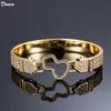 Donia jewelry luxury bangle European and American fashion hollow full diamond gourd copper micro-inlaid bracelet female designer gift