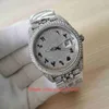 TW Factory Top Quality Mens Horloge 41mm Arabische Dial DateJust Full Diamond Dial Bezel Armband President Azië 2813 Beweging Mechanische Automatische Herenhorloges