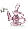 5.3 inchs beaker bong hookahs shisha smoking accessories recycler dab rigs thick glass water pipe oil with 14mm banger