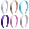 20pcs Multicolor DIY Satin Headbands Women Girls Plain Crafts Ribbon Covered Plastic Hair Band Accessories Boho Headwear LJ200903