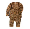 Çocuklar T gömlek + Pantolon Ev Bebek Çocuk Giyim setleri Sleeping İlkbahar Güz Bebek Çocuk Giyim İki Parça Setler