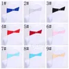 Wedding Chair Sash Bands Cover Bowknot Elastic Chairs Covers Birthday Party Seat Buckle Sashes Hotel Banquet Decoration Supplies BH5949 TYJ