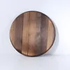 Mater Star Traditional Wooden Drop Lid 30-42cm Wok Cover Large Carbonized Wood Cover Jar Cookware Parts Kitchen Utensil 201124