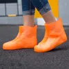 Lizeruee PVC imperméable chaussures de pluie couvre bottes de pluie réutilisables couvre unisexe anti-dérapant élastique couvre-chaussures chaussures accessoires S166