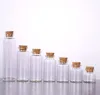 Flaskor Packing Office School Business IndustrialClear Bottle With Corks Vial Glass Jars Pendant Craft Projects DIY för Keepsake1921599