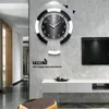 Nordic Simple Modern Design Swing Wall Clock For Living Room Creatieve houten klok Home Art Decoration Quartz Clock T200601