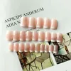 24pcs/set Natural Nude White French Nail Tips Full cover UV Gel Press on False Nails Ultra Easy Wear for Home Office