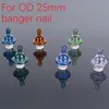 high quality Quartz Banger Cyclone riptide Carb Cap Dome with spinning air hole For Terp Pearl 25mm Quartz Banger Nail Bubbler Ena1621528