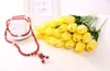 Latex Tulips Artificial Pu Flower Bouquet Real Touch for Home Decoration Wedding Decorative 11 Colors Option2288205