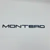 Biltillbehör för Mitsubishi Montero Bakre bagageutrymme Emblem Sidan Dörr Fender Logo Words Namnplatta Decal336e