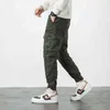 Glacialwhale Cargo Spodnie Mężczyźni 2021 New Hip Hop Joggers Harem Spodnie Multi-Pocket Man Spludny Streetwear Black Casual Mens Spodnie H1223