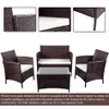 U_Style 4 Piece Rattan Sofa sets Seating Group with Cushions US stock a48 a33 a49