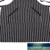 Adjustable Black Stripe Bib Apron With 2 Pockets Cook Tool Women039s and Men039s Kitchen Tools2603704