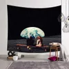 Projeto de terra chocante parede pendurada tapeçaria nebulosa lua elk mandala yoga praia cobertor infantil quarto de decoração y200324