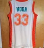 Maglia da basket Semi Pro cucita personalizzata Jackie Moon # 33 Uomo Donna Gioventù XS-5XL