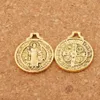 Medalla de San Benito Charms Cross Smqlivb Charm Beads Catholic Memorabilia 18.3x21.7mm Antique Silver Pendants Jewelry DIY L496 36pcs/lot