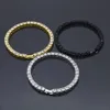 2020 мужские теннисные браслеты из розового золота, золотой браслет-цепочка со льдом, модные браслеты в стиле хип-хоп, ювелирные изделия 5mm283Y