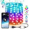 Decorazione dell'albero di Natale LED Smart Bluetooth Stringa personalizzata App personalizzata Luci di controllo remoto Dropship 201203