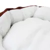 قطة سرير الكلب ملون القطن دافئ أسرة دافئة في الشتاء لون الذاكرة متعددة الكلبات شكل الحيوانات الأليفة