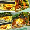 Box Theatre Dollhouse Miniature Toy with Furniture DIY miniature Doll House LED Light Toys for Children Birthday Gift LJ200909