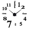 Quartz wall clocks fashion watches 3d real big clock rushed mirror sticker diy living room decor 220115