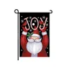 Bandera de Navidad y serie de postales de bendiciones, banderas de jardín, impresión doble, imagen colgante de Papá Noel sin bandera DB038