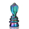 Pequenos 6,5 '' de água de vidro Bong Mini Hookahs Três cores diferentes formas de cobra rapidamente