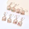 High-quality fashionable zircon color ear hook for women/girls Wedding Party Jewelry Gift Earrings