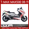 Motociclos para Yamaha Tmax Max 500 Tmax-500 Max-500 T Max500 08 09 10 11 Body 107No.61 Tmax500 Nova Escorpião T-MAX500 2008 2010 2011 XP500 08-11 Bodywork