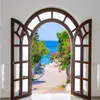 Custom 3D Photo Wallpaper European Style Window Expansion Space Large Murals Outside the Scenery Mural Wall Paper Roll