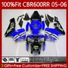 Wtryskiwacze Formy Formy dla Honda Blue Repsol CBR 600RR 600F5 600CC 2005-2006 Body 72NO.297 CBR600 CBR 600 CC F5 RR F 5 2005 2006 CBR600F5 CBR600RR 05 06 OEM Nadwozie