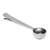 URIJK Multifunction Kitchen Supplies Coffee Scoope com clipe de chá de aço inoxidável Measurin9077002