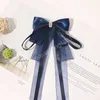 Korea schattige lange lint boog barrettes voor vrouwen meisjes haarclip pony haargrepen schattige achterkop top clip haaraccessoires Barrette