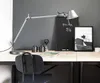 Lampada da tavolo creativa di personalità nordica lavoro d'ufficio comodino scrivania lettura lampada da tavolo a led pieghevole telescopica con braccio oscillante braccio lungo