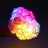 LED Coloured Lights Rose Flower Supplies Light Lighting Tools Strings Woman Man Hang Lamp Home Fashion Accesories Valentines Day EED4210